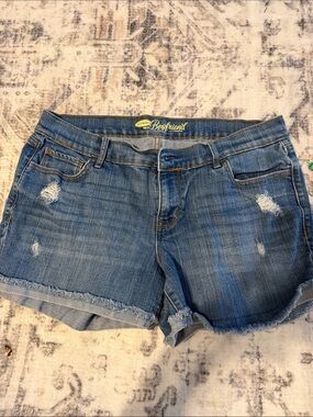 Old Navy Boyfriend Distressed Blue Jean Shorts
